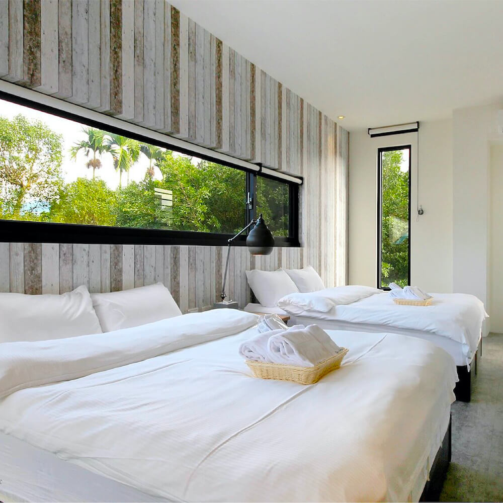 南投日月潭民宿兜。Dou House的民宿沐浴備品是使用Sunlife晨居的INK & WATER 的 TEA & AMBER的飯店民宿沐浴用品系列