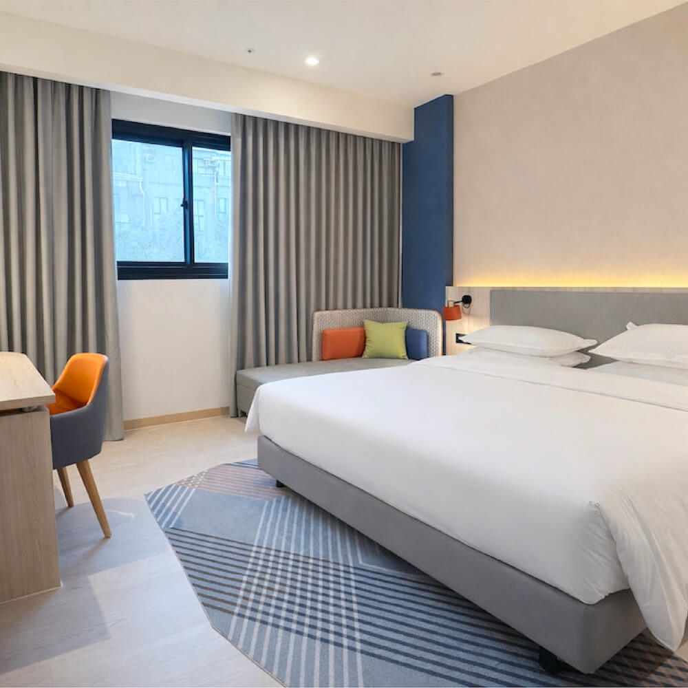 臺北車站智選假日酒店 Holiday Inn Express Taipei Train Station 的沐浴備品是使用 Sunlife 晨居的 Soak 的飯店民宿沐浴用品系列